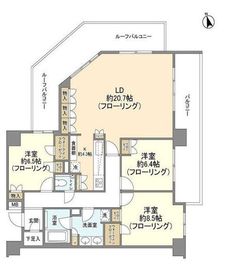 常盤松ハウス 5階 間取り図