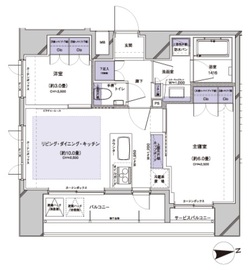 グリーンパーク千代田大手町 2階 間取り図