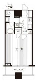 コンシェリア西新宿タワーズウエスト 9階 間取り図