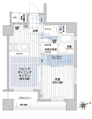 CONOE銀座イースト 2階 間取り図