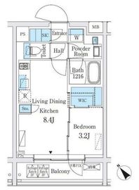 JMFレジデンス新板橋 407 間取り図