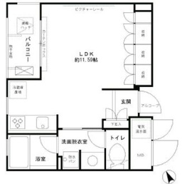 エル・セレーノ西早稲田 221 間取り図