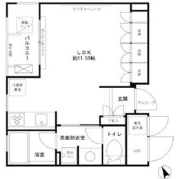 エル・セレーノ西早稲田 119 間取り図