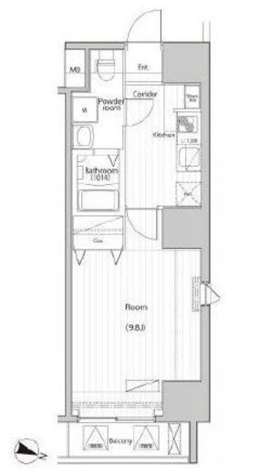 シーネクス千代田岩本町 5階 間取り図