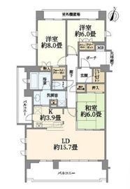 プラウド横濱ヒルトップ 2階 間取り図