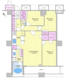 ザ・東京タワーズ シータワー 29階 間取り図