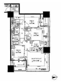 シティタワー銀座東 3階 間取り図