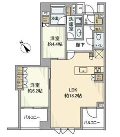 プレミスト横濱反町 2階 間取り図