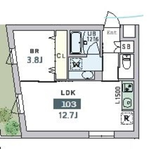 グランデュオ中野6 (GranDuo Nakano6) 103 間取り図