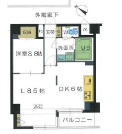 シルバーパレス白金台 4階 間取り図