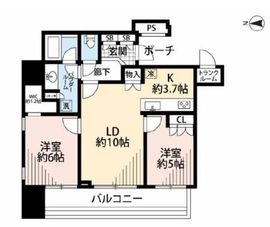 ワールドシティタワーズ アクアタワー 4階 間取り図