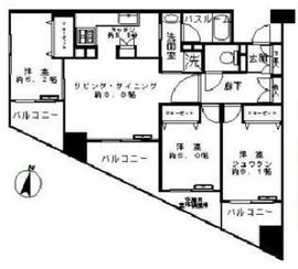 クリオ文京本駒込 6階 間取り図