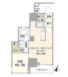シティインデックス神田 12階 間取り図