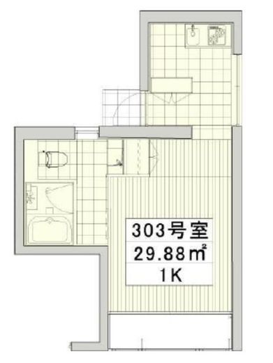 サザンビュー池尻 3階 間取り図