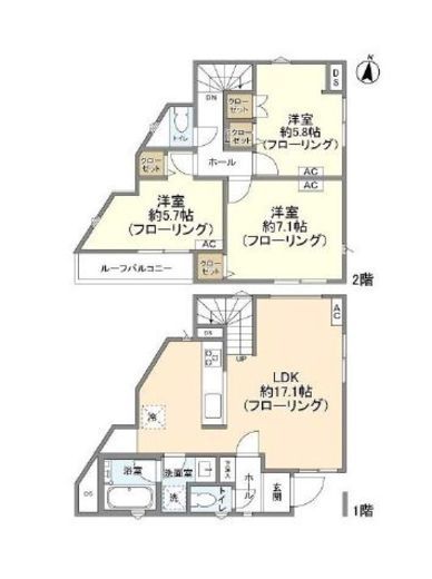 Kolet豊島園 (コレット豊島園) #01#02 #02 間取り図