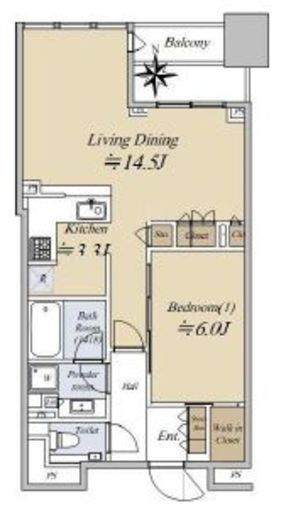 シティタワー銀座東 9階 間取り図