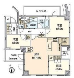 パークホームズ落合南長崎 3階 間取り図