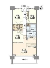ブランズシティ久が原 13階 間取り図