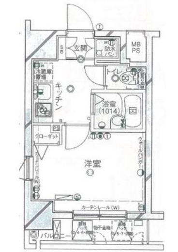 パークウェル麻布十番 3階 間取り図