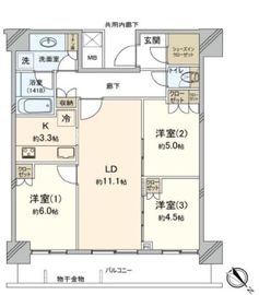 リヴァリエ 10階 間取り図