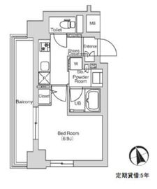 エミリブ鷺ノ宮 804 間取り図