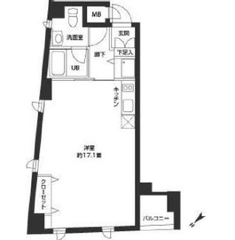 ニューシティアパートメンツ新川2 501 間取り図