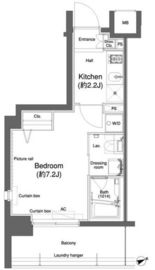 プラウドフラット鶴見Ⅱ 710 間取り図