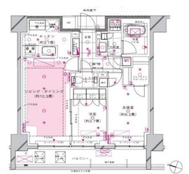 ディアナコート目黒 2階 間取り図