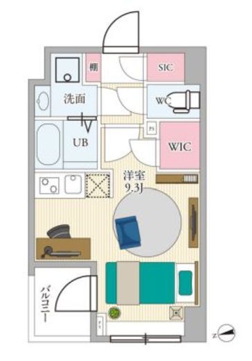 リテラス中野ノース 503 間取り図