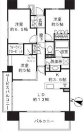 クリオレジダンス横浜新杉田 7階 間取り図