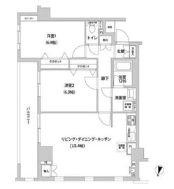 ドミール青柳 803 間取り図