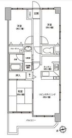 ライオンズマンション大鳥居第2 11階 間取り図