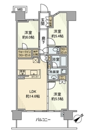 プレミスト王子神谷 10階 間取り図