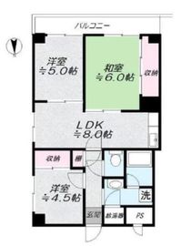 メガロン大井町 7階 間取り図
