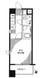 ミディアススカイコート赤坂 5階 間取り図