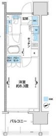 ルフォン上野公園ザ・レジデンス 5階 間取り図