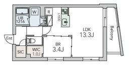 グランデュオ代々木公園3 (GranDuo Yoyogikoen3) 202 間取り図