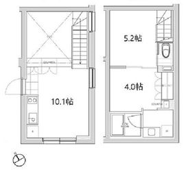 エスセナーリオ四谷坂町 104 間取り図