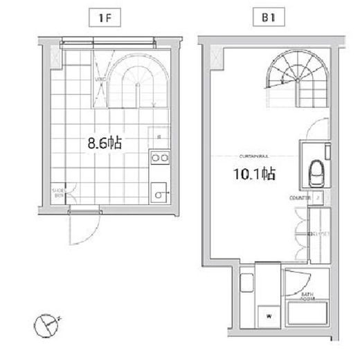 エスセナーリオ四谷坂町 102 間取り図