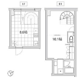 エスセナーリオ四谷坂町 102 間取り図