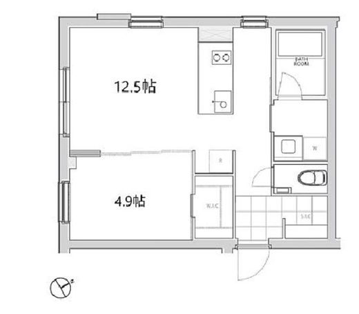 エスセナーリオ四谷坂町 201 間取り図