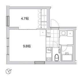 エスセナーリオ四谷坂町 202 間取り図