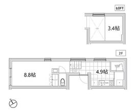 エスセナーリオ四谷坂町 203 間取り図