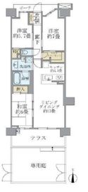 ブリリアシティ横浜磯子 2階 間取り図