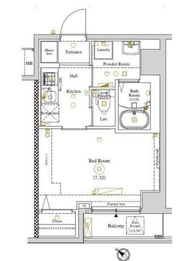 ARKMARK田端GR (アークマーク田端GR) 202 間取り図