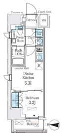 ベルファース錦糸町South 601 間取り図