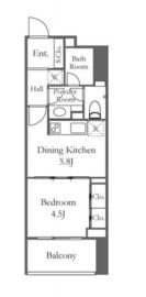 フォレシティ富ヶ谷 502 間取り図