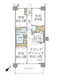 ブリリアシティ石神井公園アトラス 5階 間取り図