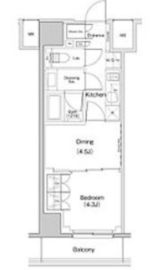 ザ・パークハビオ東長崎 702 間取り図