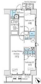 オープンレジデンシア日暮里 4階 間取り図
